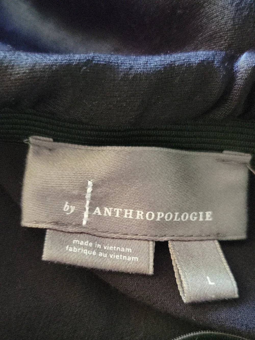 By Anthropologie Satin Micro Mini Slip Skirt Black Elastic Waistline Dainty LG
